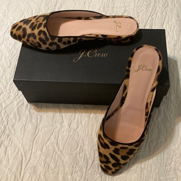J. Crew Shoes - J. Crew haircalf simple mule flat in a size 9 1/2